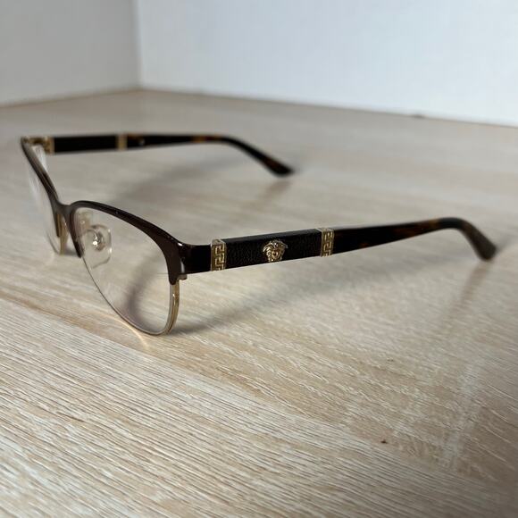 Versace Mod 1233Q Eyeglasses Tortoise Shell Cat Eye Frames 53-17-140 - Picture 3 of 8